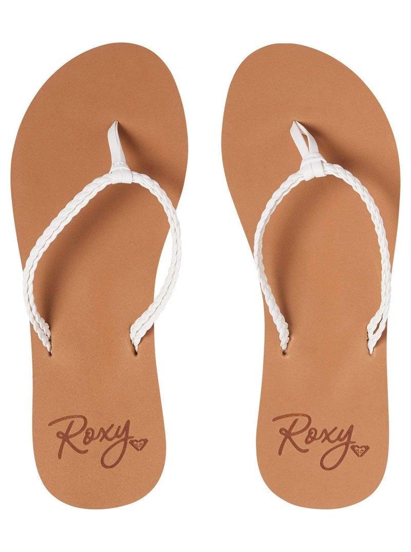 Roxy Women's Costas Beach Sandals, White, 10 - Image 3